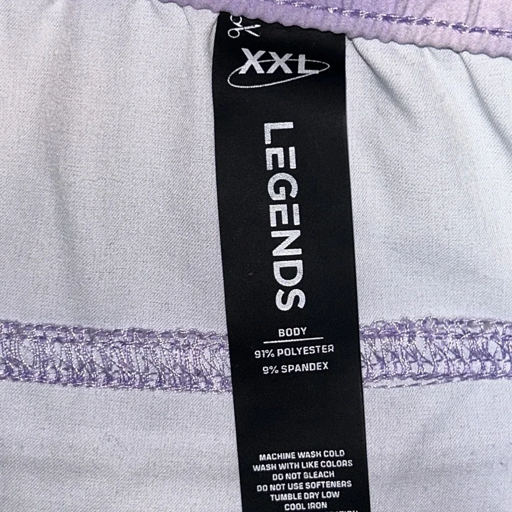 Legends Shorts Mens 2XL Purple Tie Athletic Unlined Gym Performance Running